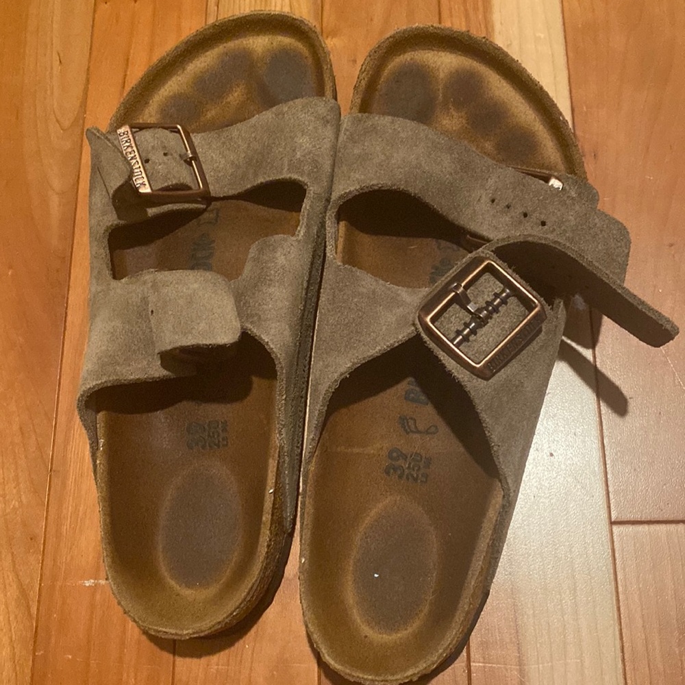 Birkenstock Brown Arizona Suede Sandals